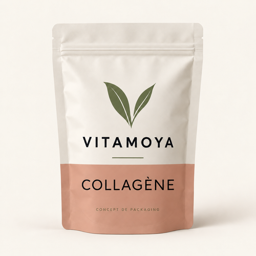 VITAMOYA — Collagène — concept de packaging en terracotta